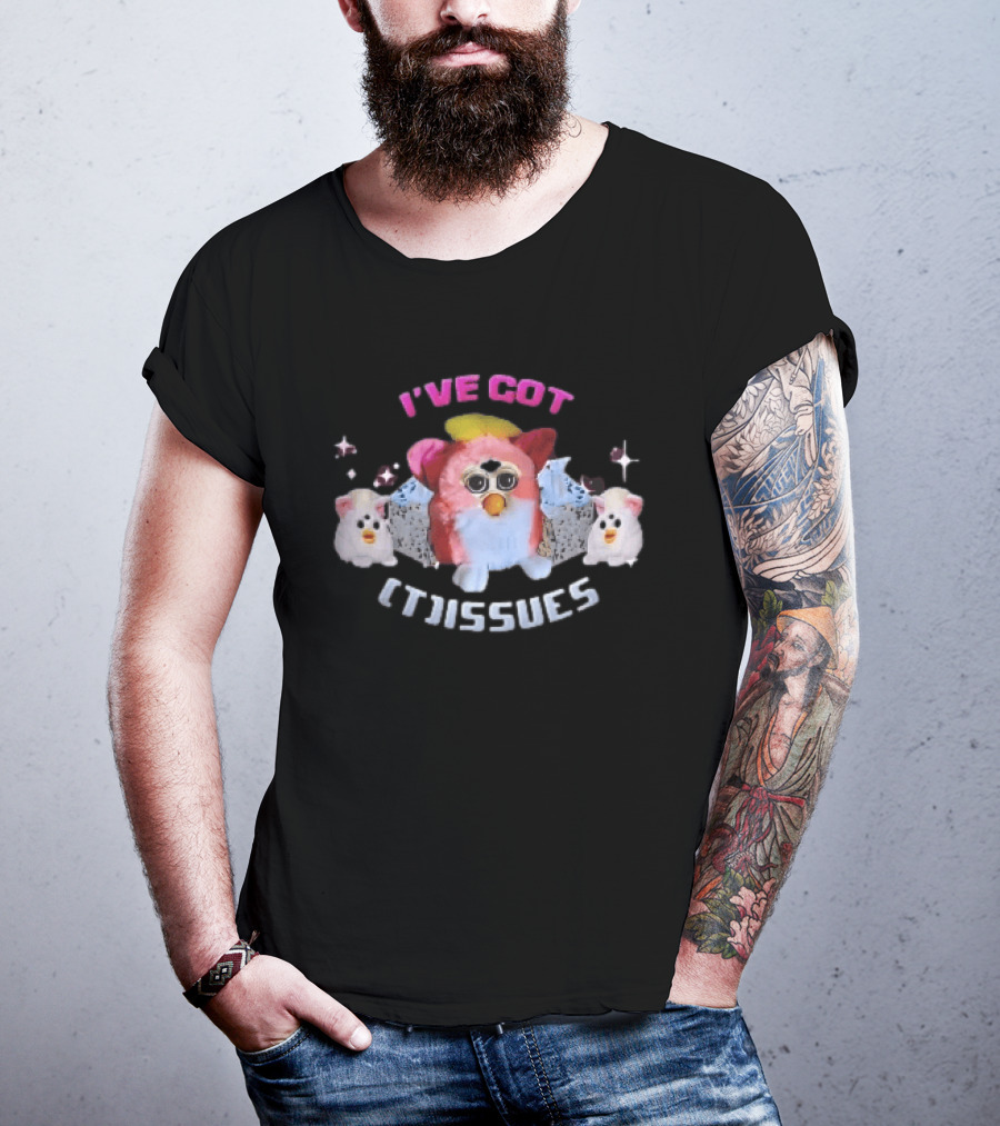 I've Got Issues Pink Furby Between Tissue Boxes Baby Furbies T-Shirt