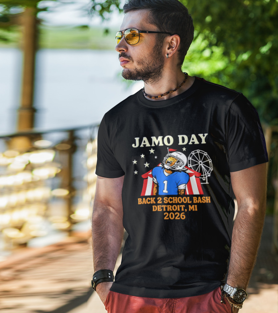Jamo Day Back 2 School Bash Detroit MI 2026 Football Carnival Event T-Shirt