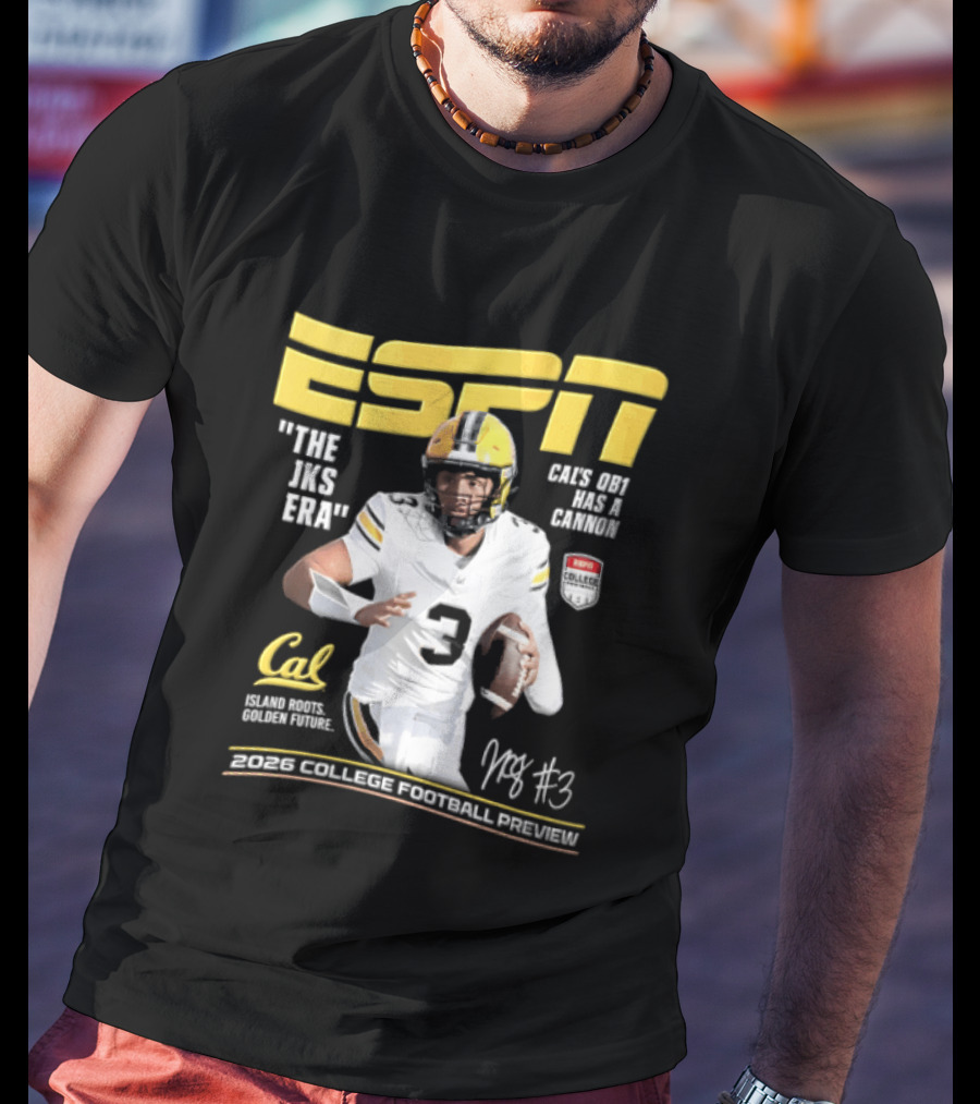 ESPN The Magazine Jaron Keawe Sagapolutele 2026 Cal Bears College Football Preview T-Shirt