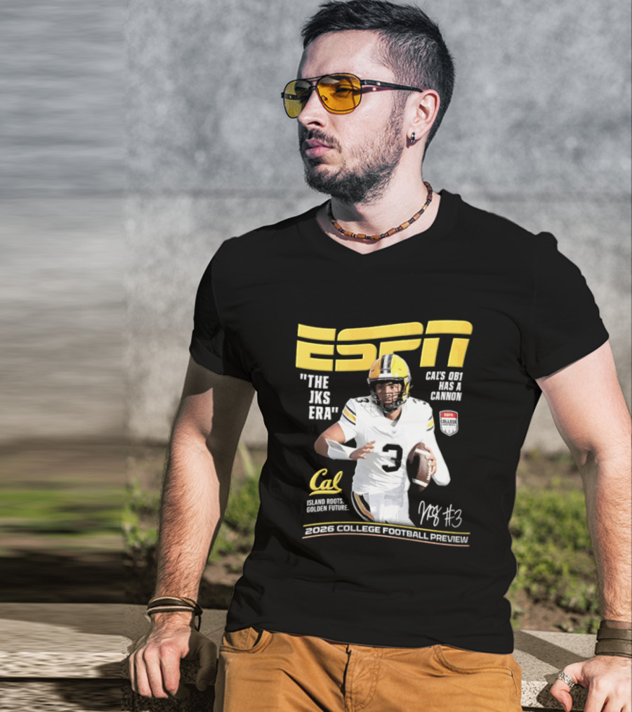 ESPN The Magazine Jaron Keawe Sagapolutele 2026 Cal Bears College Football Preview T-Shirt