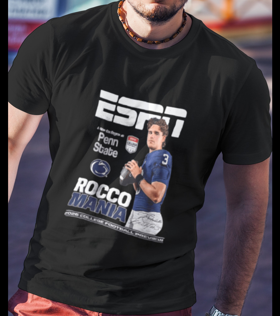 ESPN Exclusive Rocco Mania Penn State College Football Preview 2026 T-Shirt