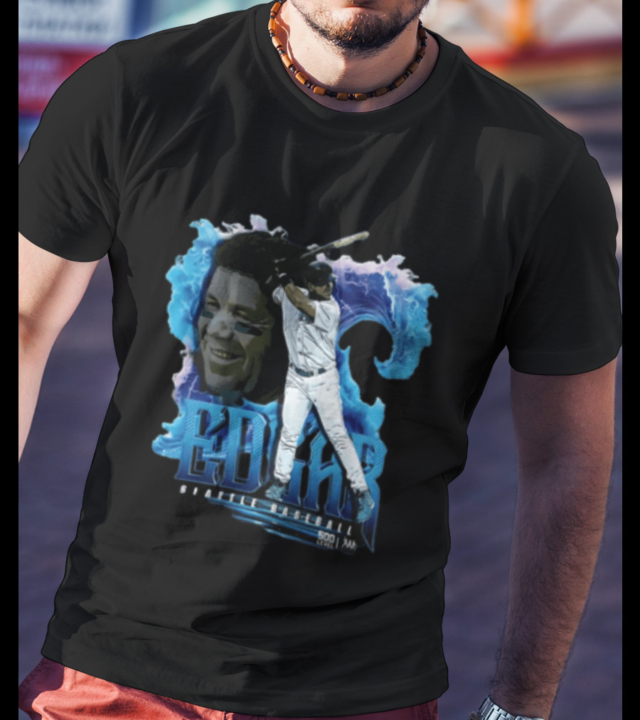 Seattle Baseball Edgar 500 Level Wave T-Shirt