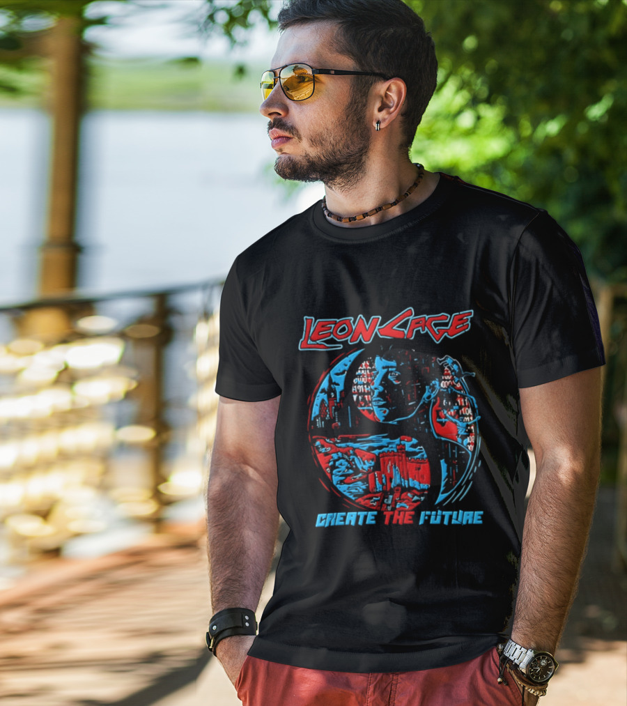 Leon Cage Create The Future Cyberpunk T-Shirt