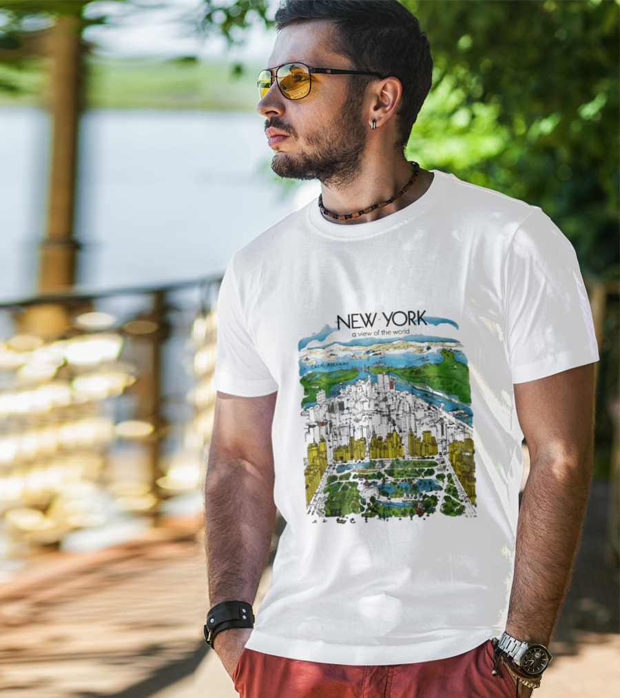 New York A View Of The World Carla Safernac T-Shirt