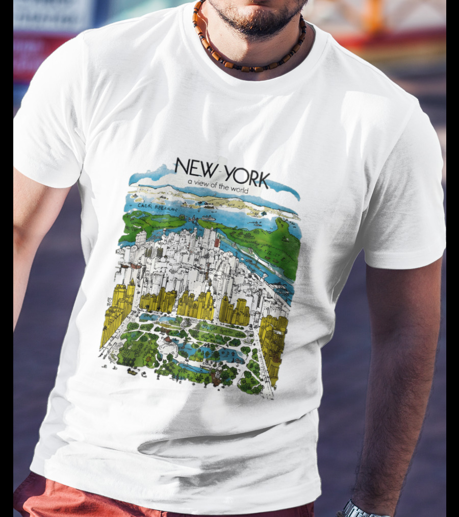New York A View Of The World Carla Safernac T-Shirt