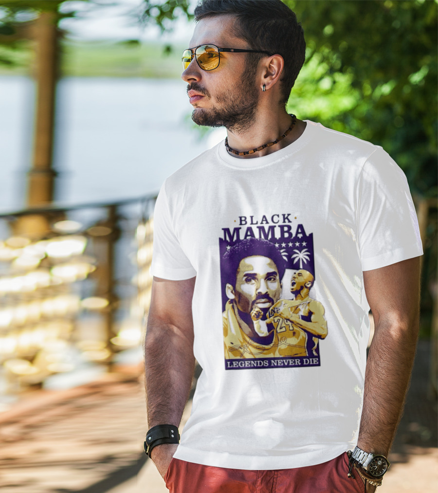 Kobe Bryant Black Mamba Legends Never Die Los Angeles Lakers 24 NBA Basketball T-Shirt