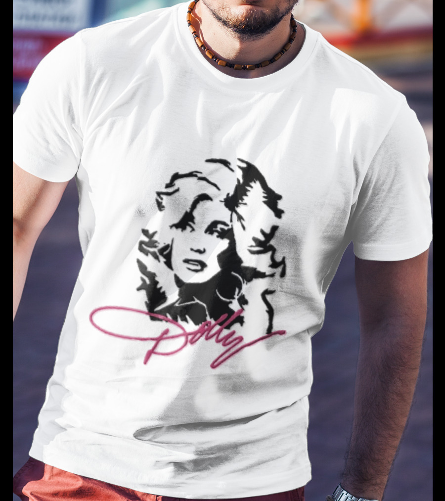 Dolly Parton Iconic Pink Signature T-Shirt