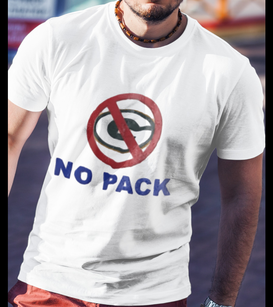 No Pack Green Bay Packers Anti Logo NFL Fan T-Shirt