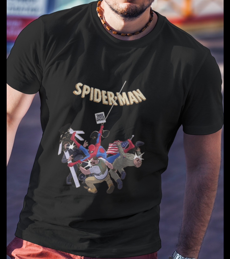 Smash White Supremacy Spider Man Action Against Hate T-Shirt