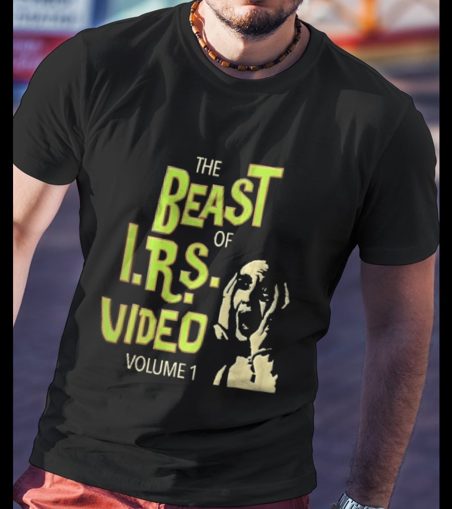 The Beast Of IRS Video Volume 1 Screaming Horror Face T-Shirt