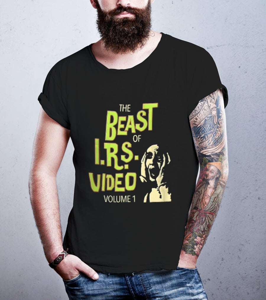 The Beast Of IRS Video Volume 1 Screaming Horror Face T-Shirt