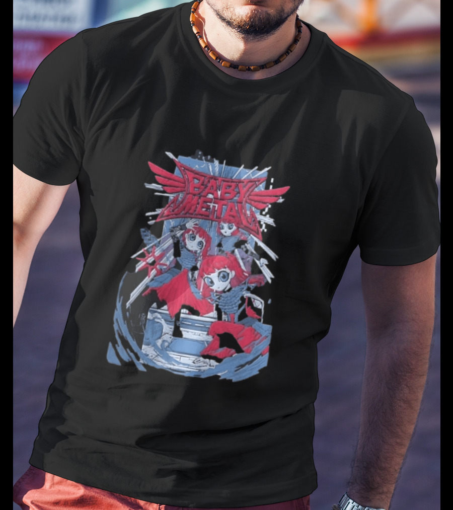 Babymetal Cartoon Redhead Gothic Female Performers Anime T-Shirt