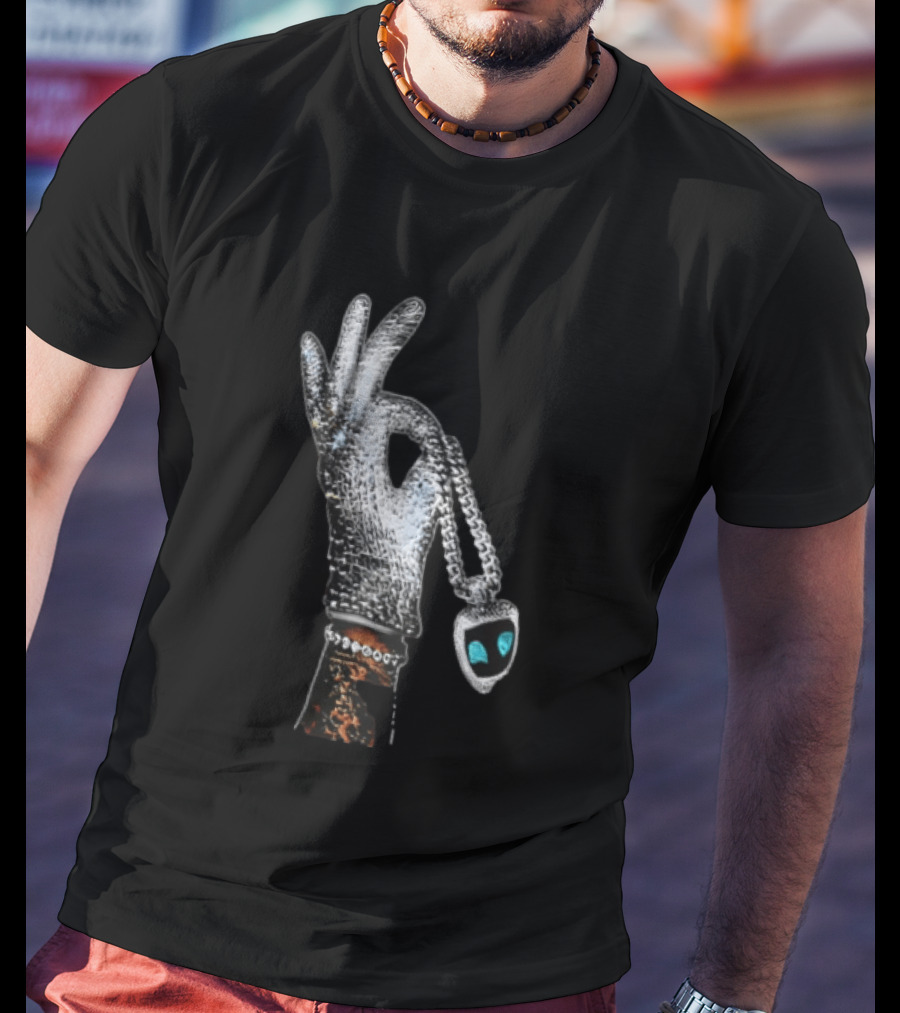 Drake Iceman Astro Bot Glove Necklace T-Shirt