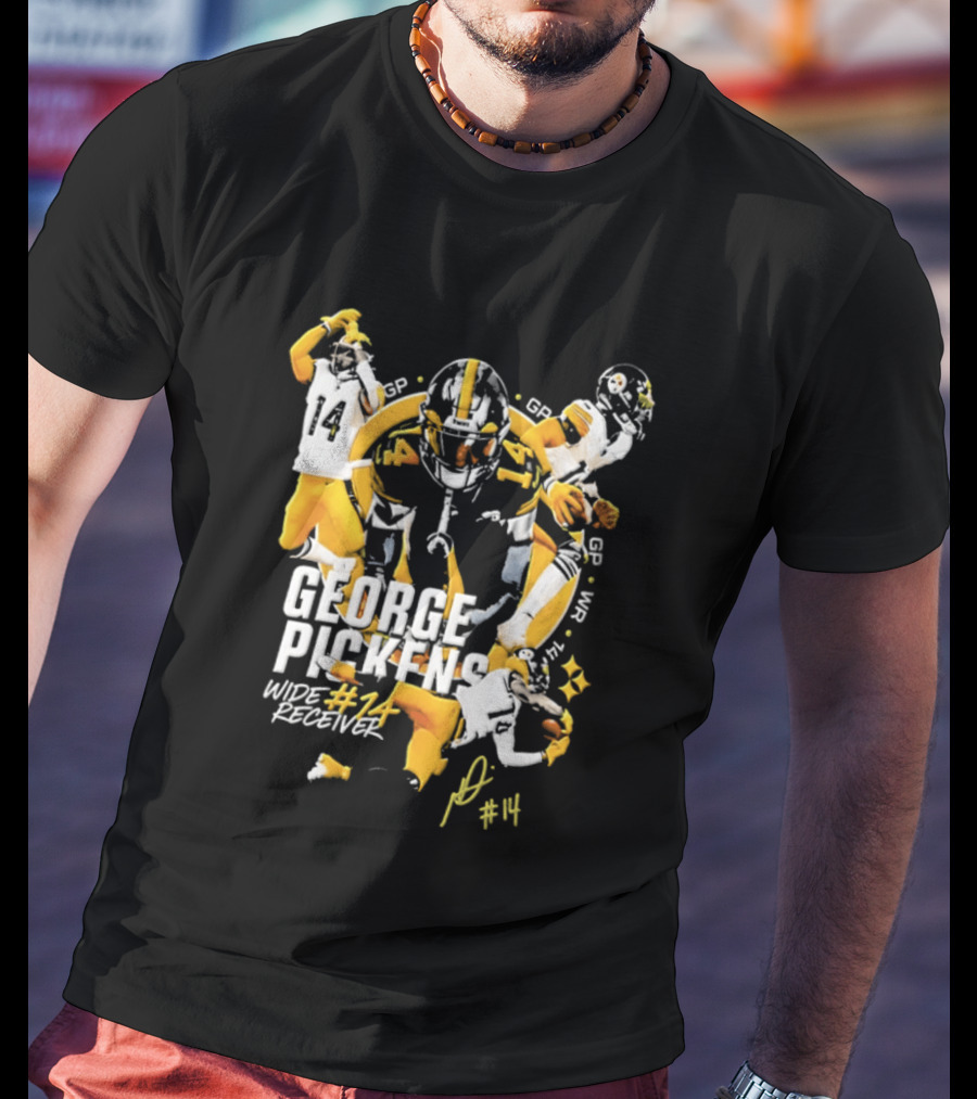 George Pickens Wide Receiver #14 Pittsburgh Steelers Football #14 T-Shirt