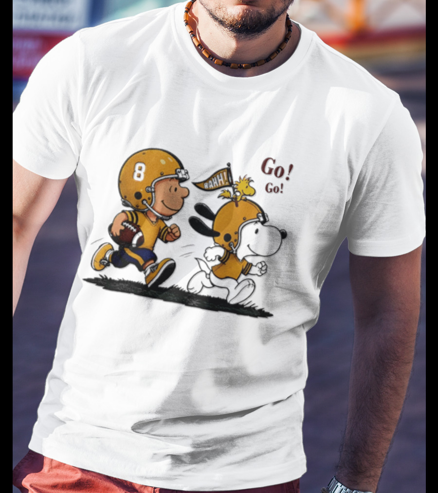 Charlie Brown Snoopy Peanuts Football Go Go Pittsburgh 2026 T-Shirt