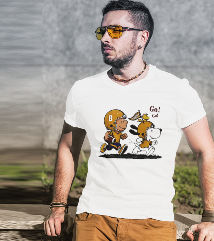Charlie Brown Snoopy Peanuts Football Go Go Pittsburgh 2026 T-Shirt