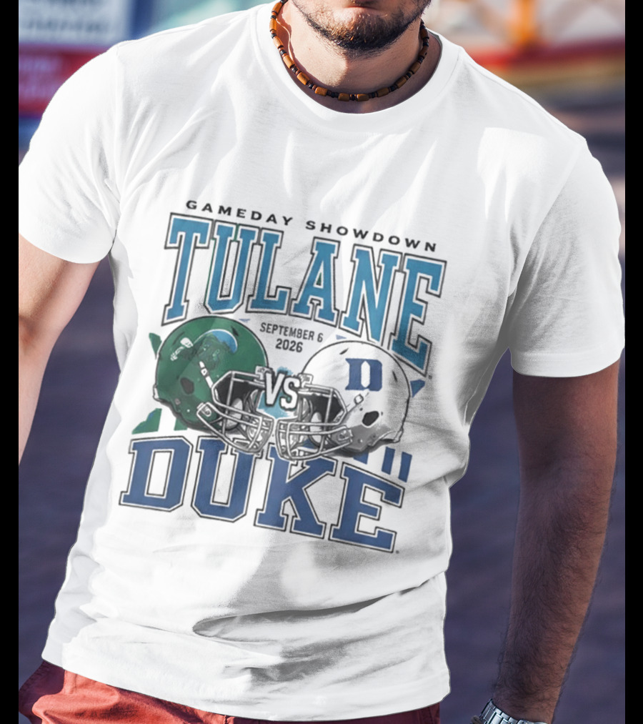 Gameday Showdown Duke Blue Devils Vs Tulane Green Wave September 6 2026 T-Shirt