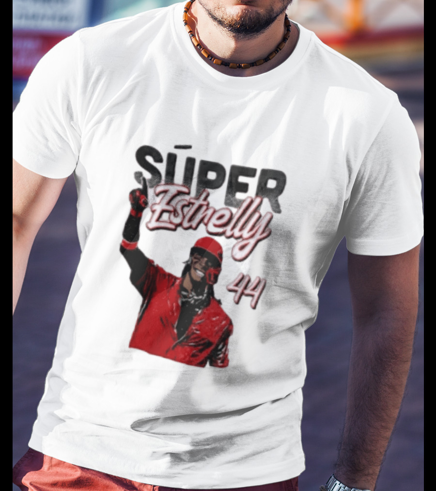Elly De La Cruz Súper Estrelly 44 Cincinnati Reds T-Shirt