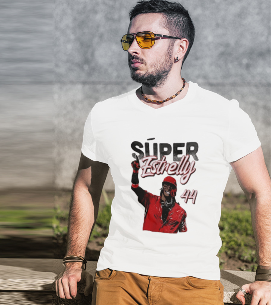 Elly De La Cruz Súper Estrelly 44 Cincinnati Reds T-Shirt