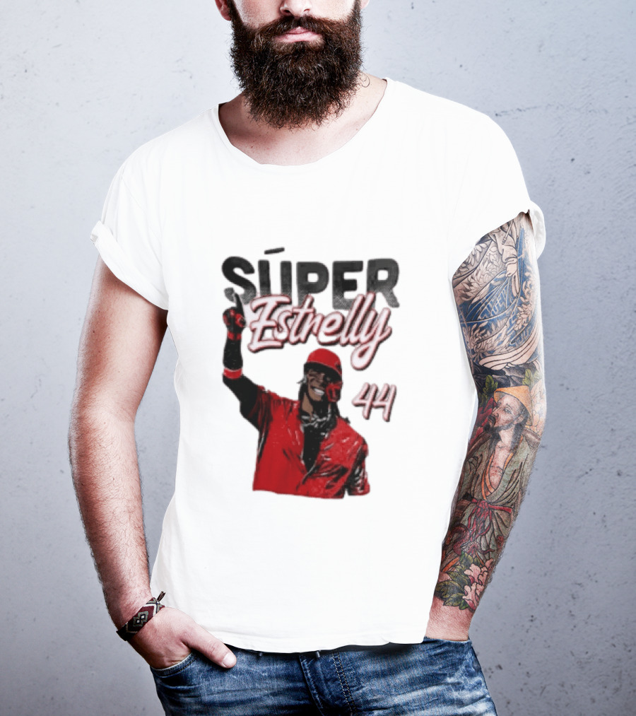 Elly De La Cruz Súper Estrelly 44 Cincinnati Reds T-Shirt