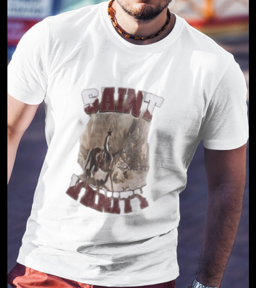 Saint Vanity Cowboy Horse Western T-Shirt