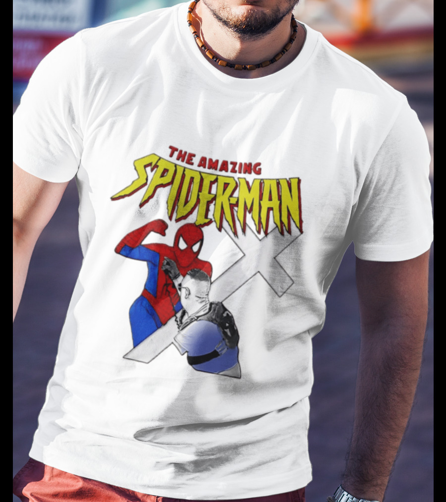 The Amazing Spider Man Vs Jake Lang Comic Style Showdown T-Shirt