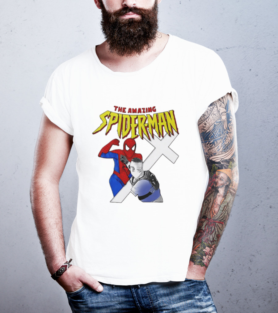The Amazing Spider Man Vs Jake Lang Comic Style Showdown T-Shirt