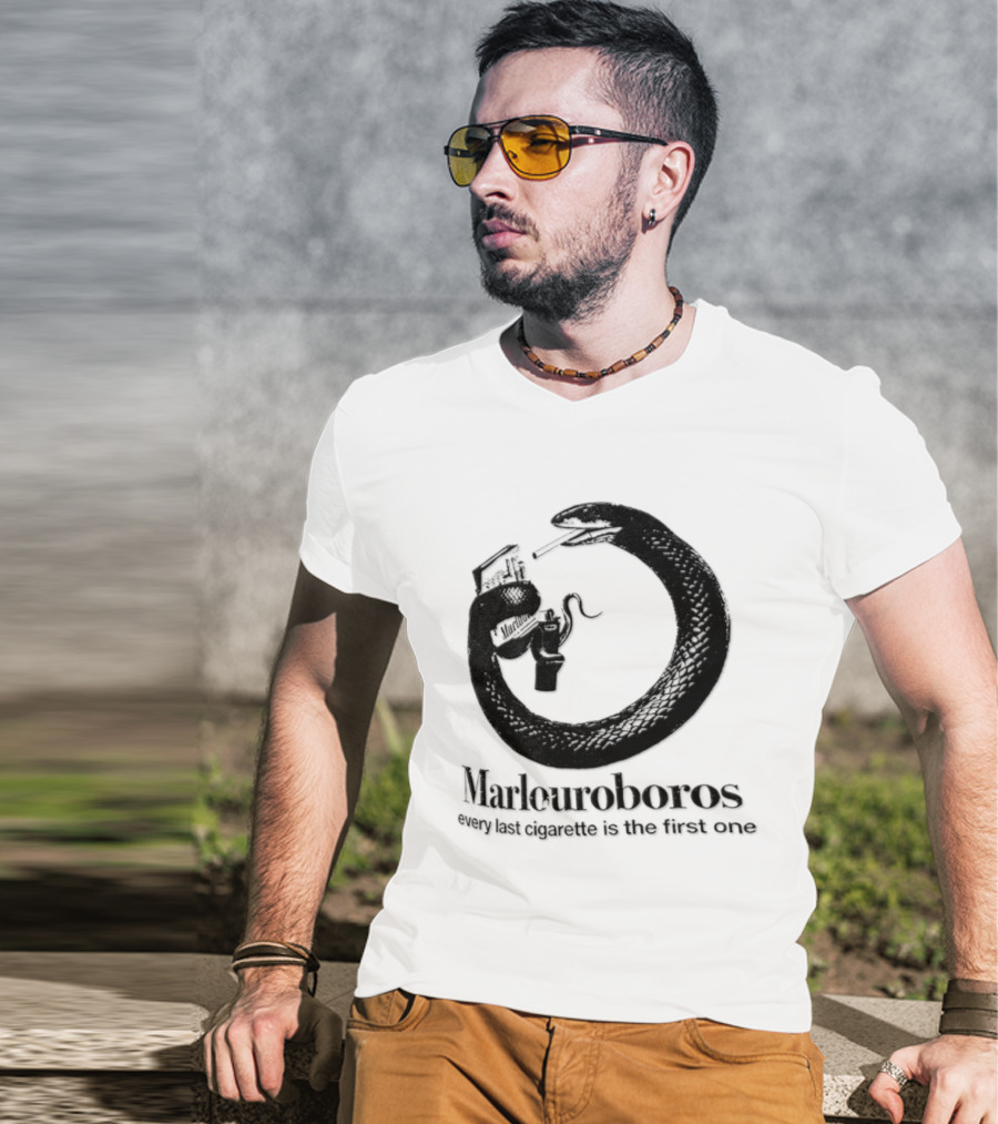Marlouroboros Snake Ouroboros Every Last Cigarette Is The First One T-Shirt