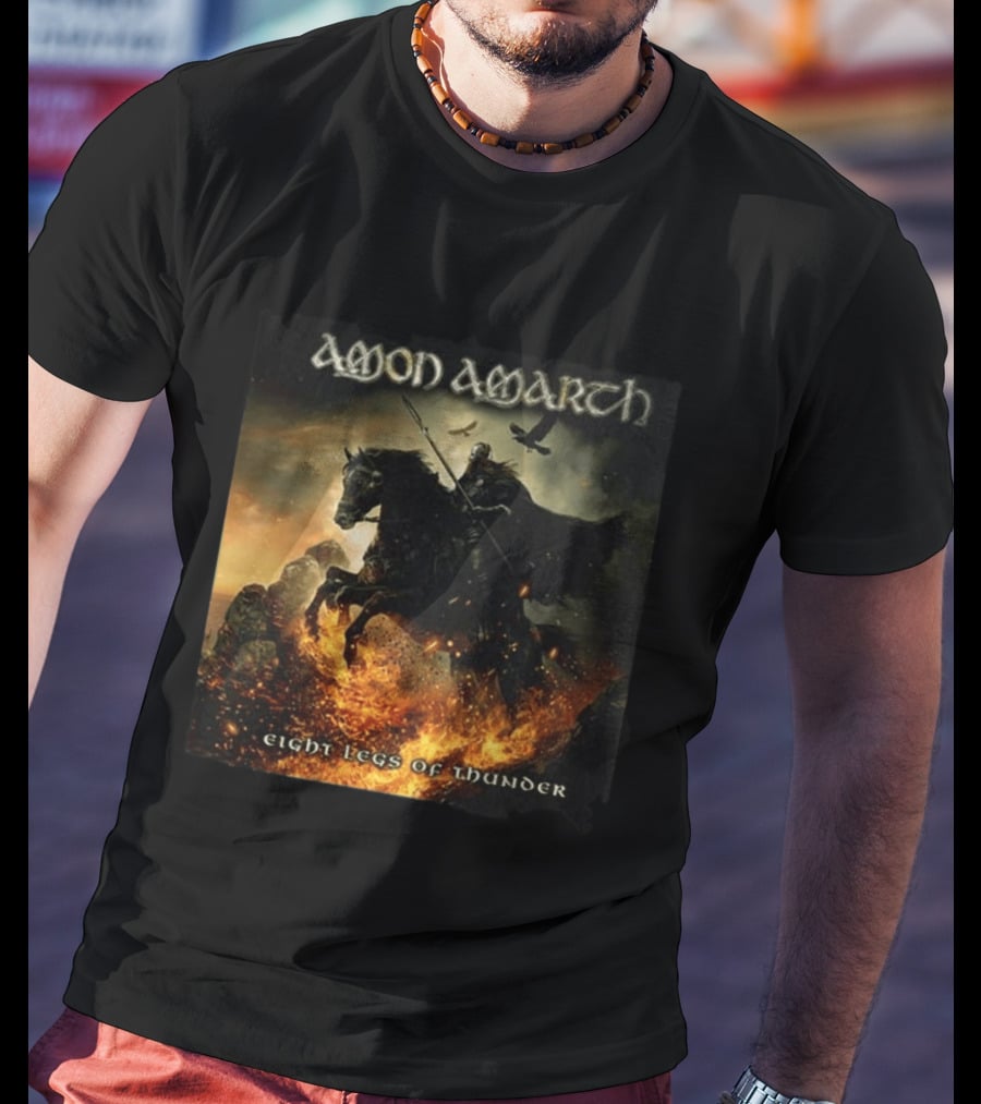 Amon Amarth Eight Legs Of Thunder New Single Viking Warrior Album Cover T-Shirt