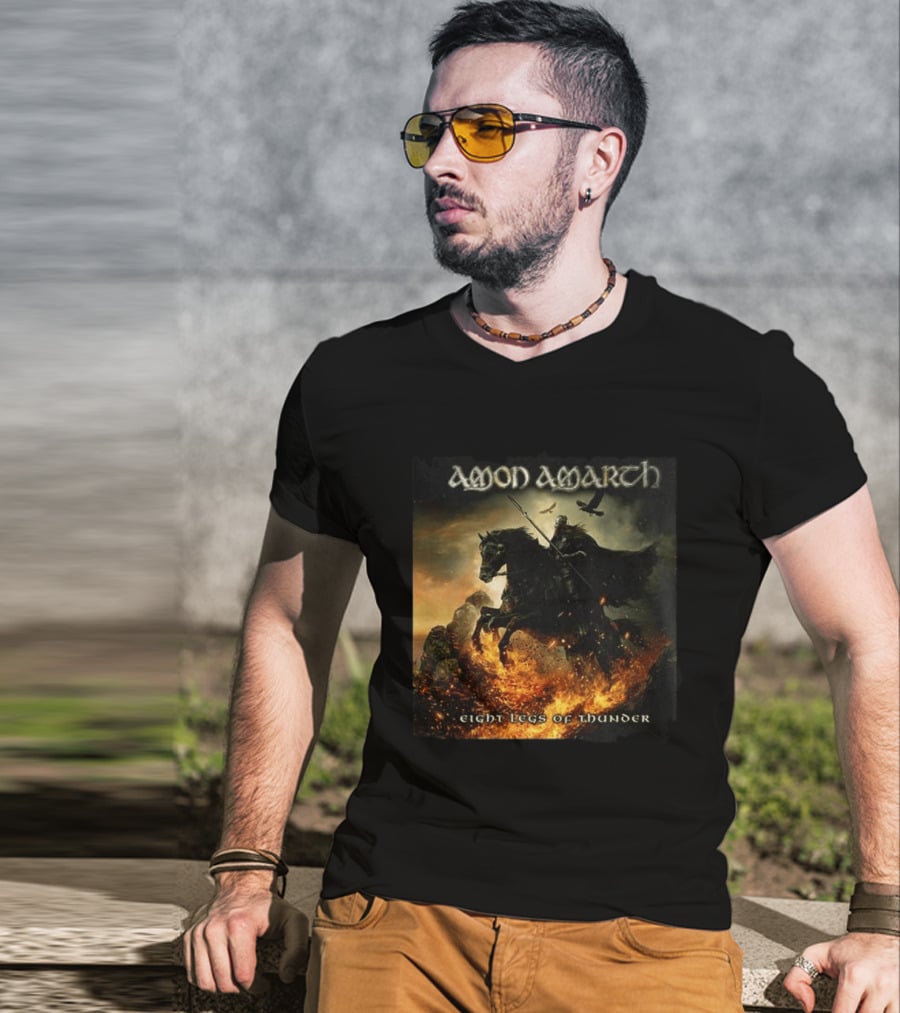 Amon Amarth Eight Legs Of Thunder New Single Viking Warrior Album Cover T-Shirt