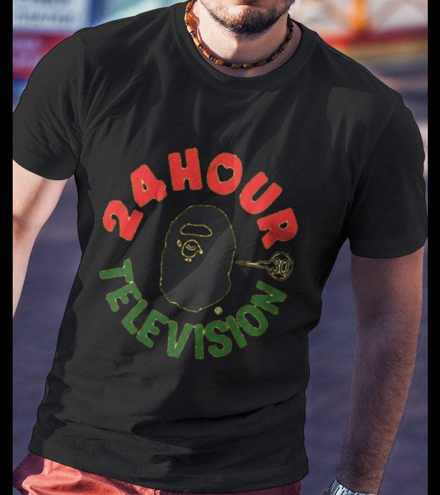 Bloody Osiris 2007 24 Hour Television BAPE A Bathing Ape 30th Anniversary T-Shirt