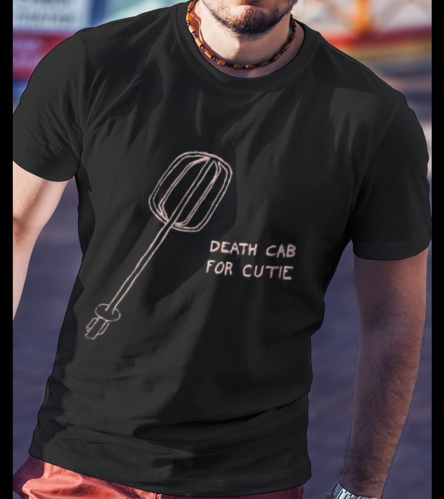 Death Cab For Cutie Pink Hand Drawn Electric Mixer Attachment T-Shirt