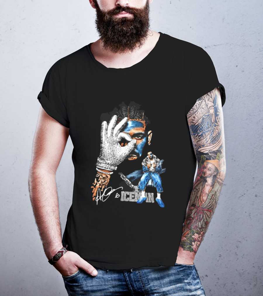 Drake Ice Man Brodie Signature Bling T-Shirt