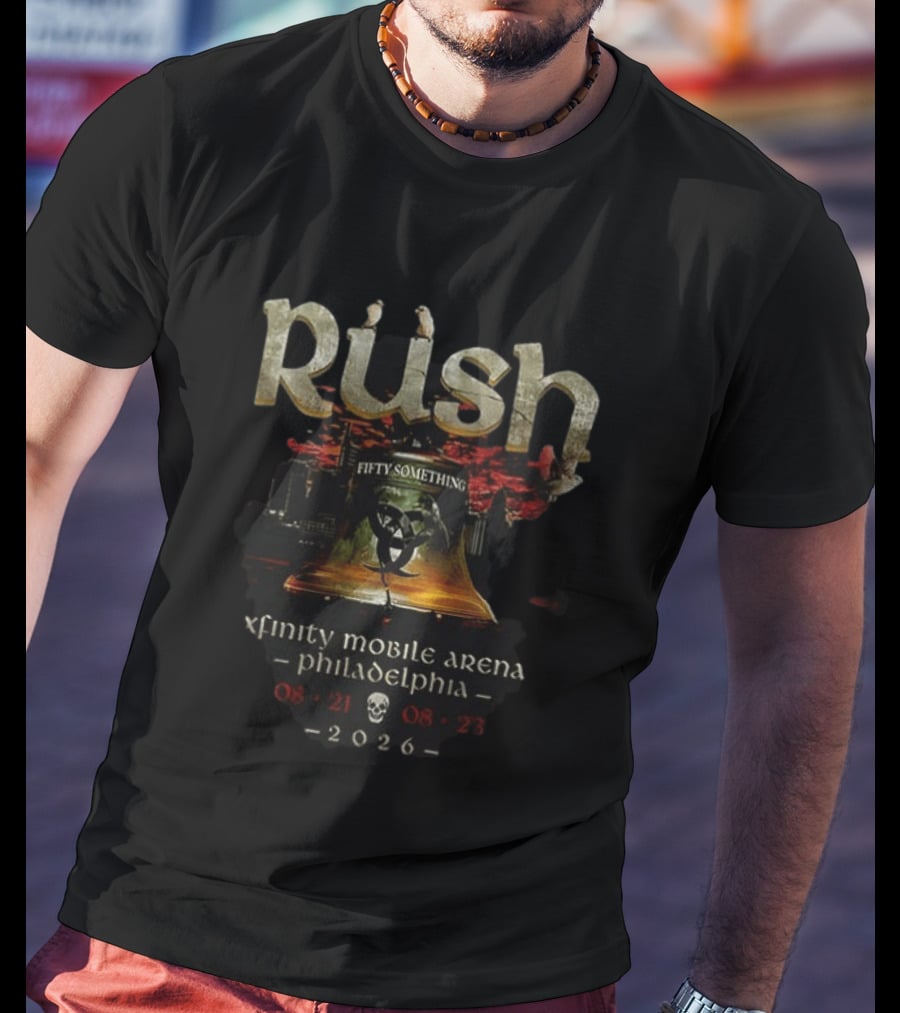 Rush Fifty Something Tour Xfinity Mobile Arena Philadelphia 2026 T-Shirt