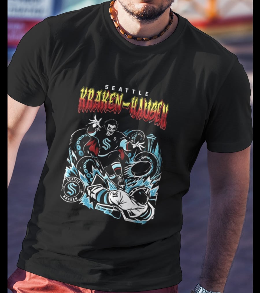 Seattle Kraken Danhausen WWE Friday Night 2026 Hockey Clash T-Shirt