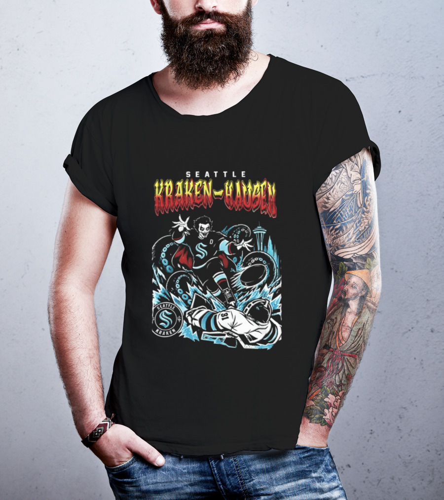 Seattle Kraken Danhausen WWE Friday Night 2026 Hockey Clash T-Shirt