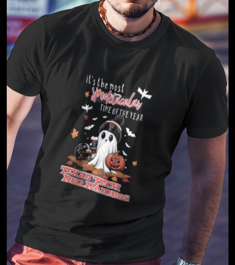 Texas Tech Red Raiders Most Spooktacular Time Of Year Ghost Pumpkin T-Shirt