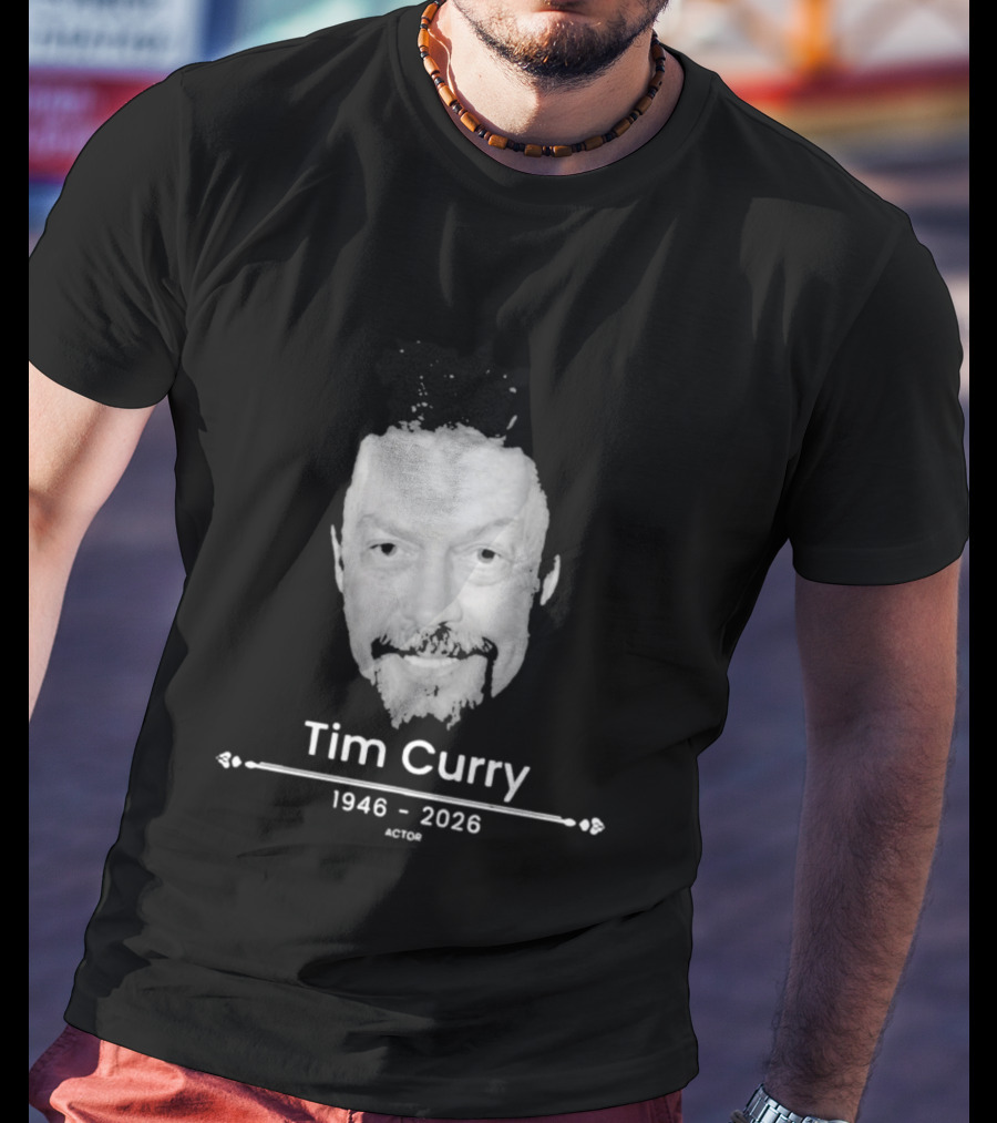 Tim Curry 1946 2026 Actor Face T-Shirt