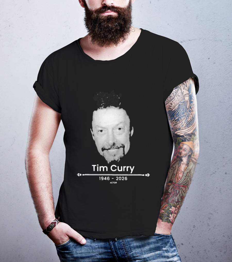 Tim Curry 1946 2026 Actor Face T-Shirt