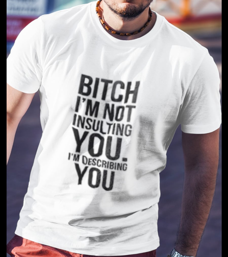 Bitch I'm Not Insulting You I'm Describing You T-Shirt