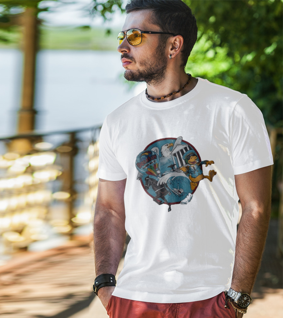 Decatur Alabama River City Cartoon Duck Horse Eagle Balloon T-Shirt