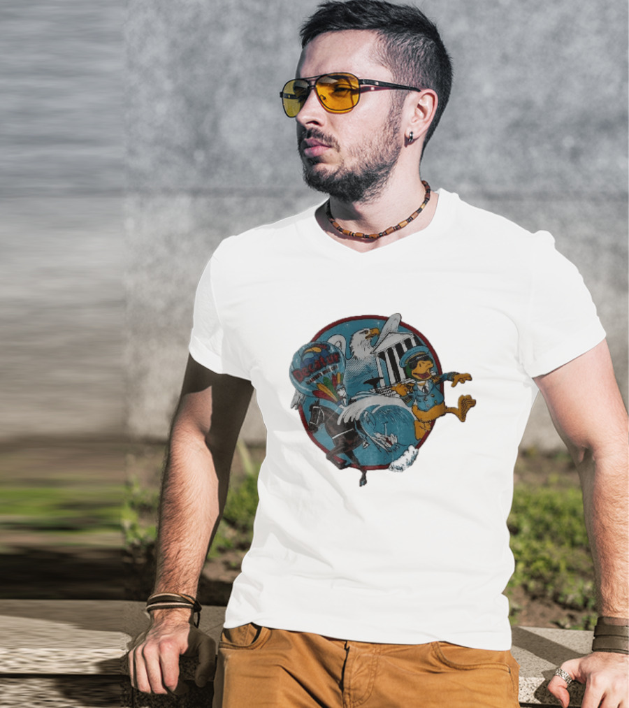 Decatur Alabama River City Cartoon Duck Horse Eagle Balloon T-Shirt