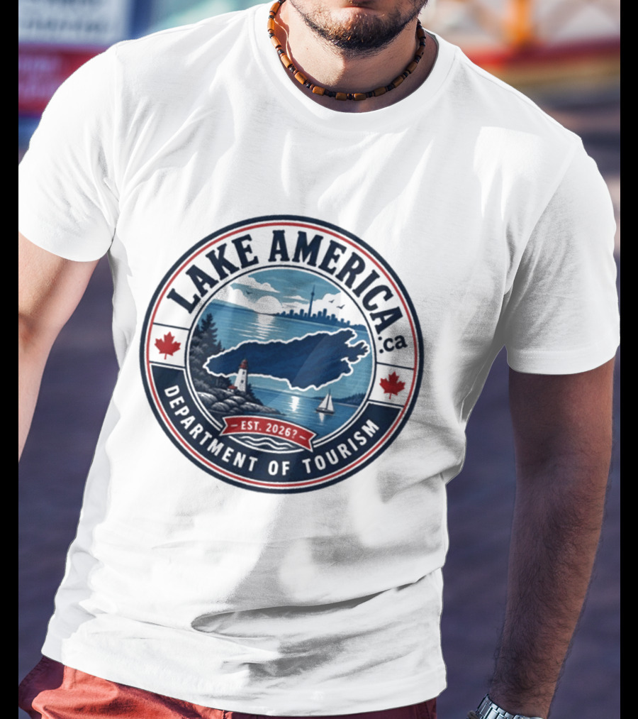 Lake America Department Of Tourism Scenic Adventure Est 2026 T-Shirt