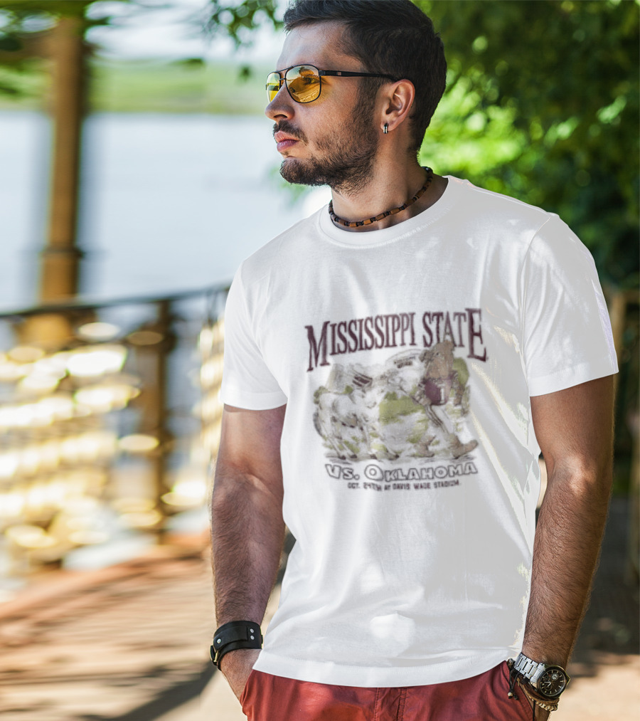 Mississippi State Vs Oklahoma Oct 24Th Davis Wade Stadium Vintage Spirit T-Shirt