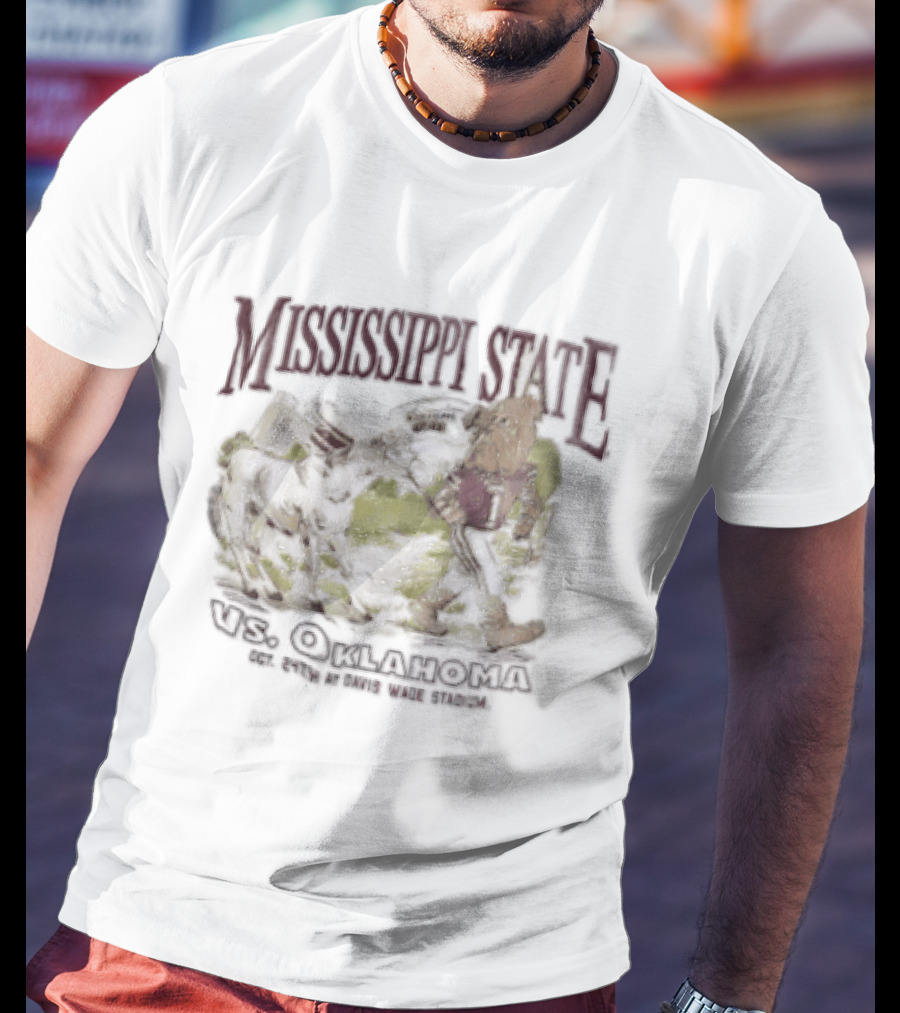 Mississippi State Vs Oklahoma Oct 24Th Davis Wade Stadium Vintage Spirit T-Shirt
