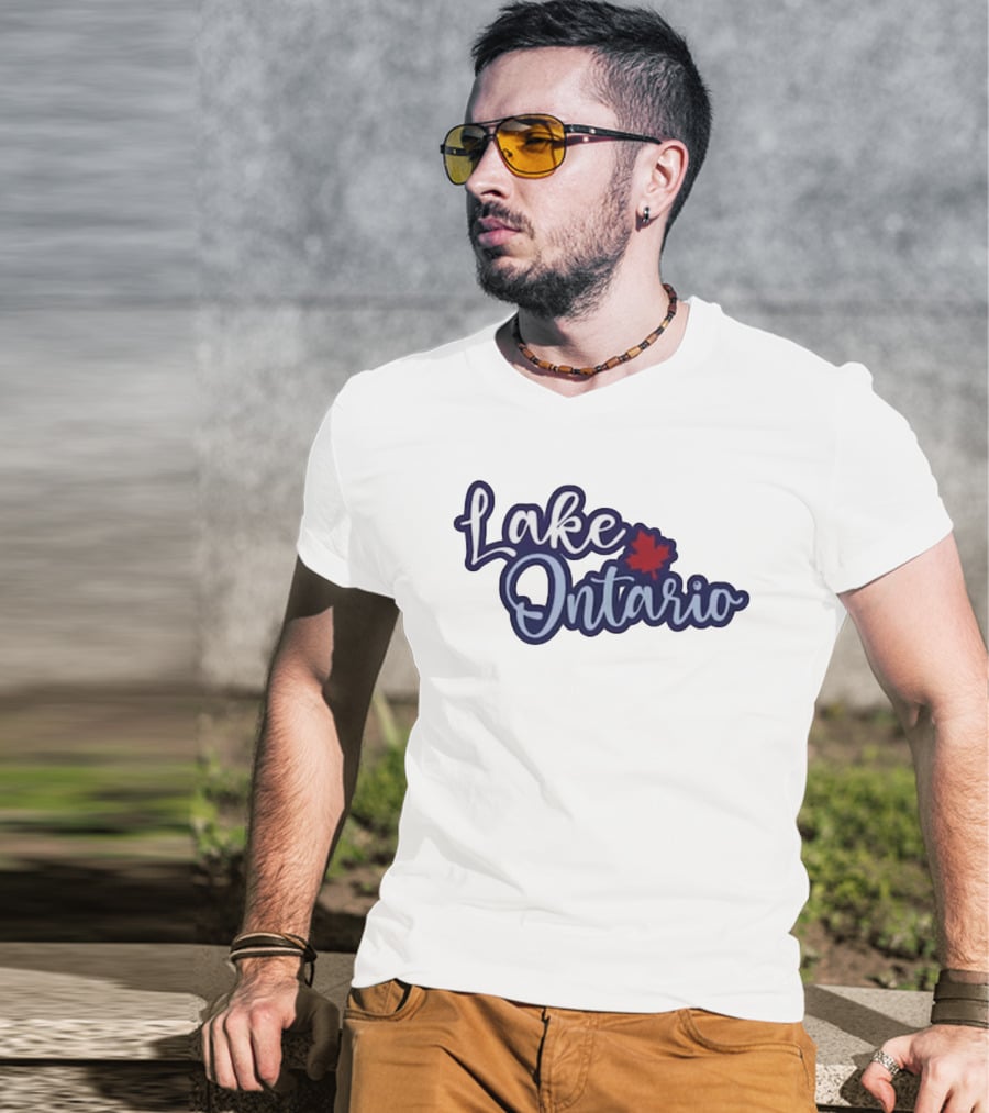Lake Ontario Canada Maple Leaf T-Shirt