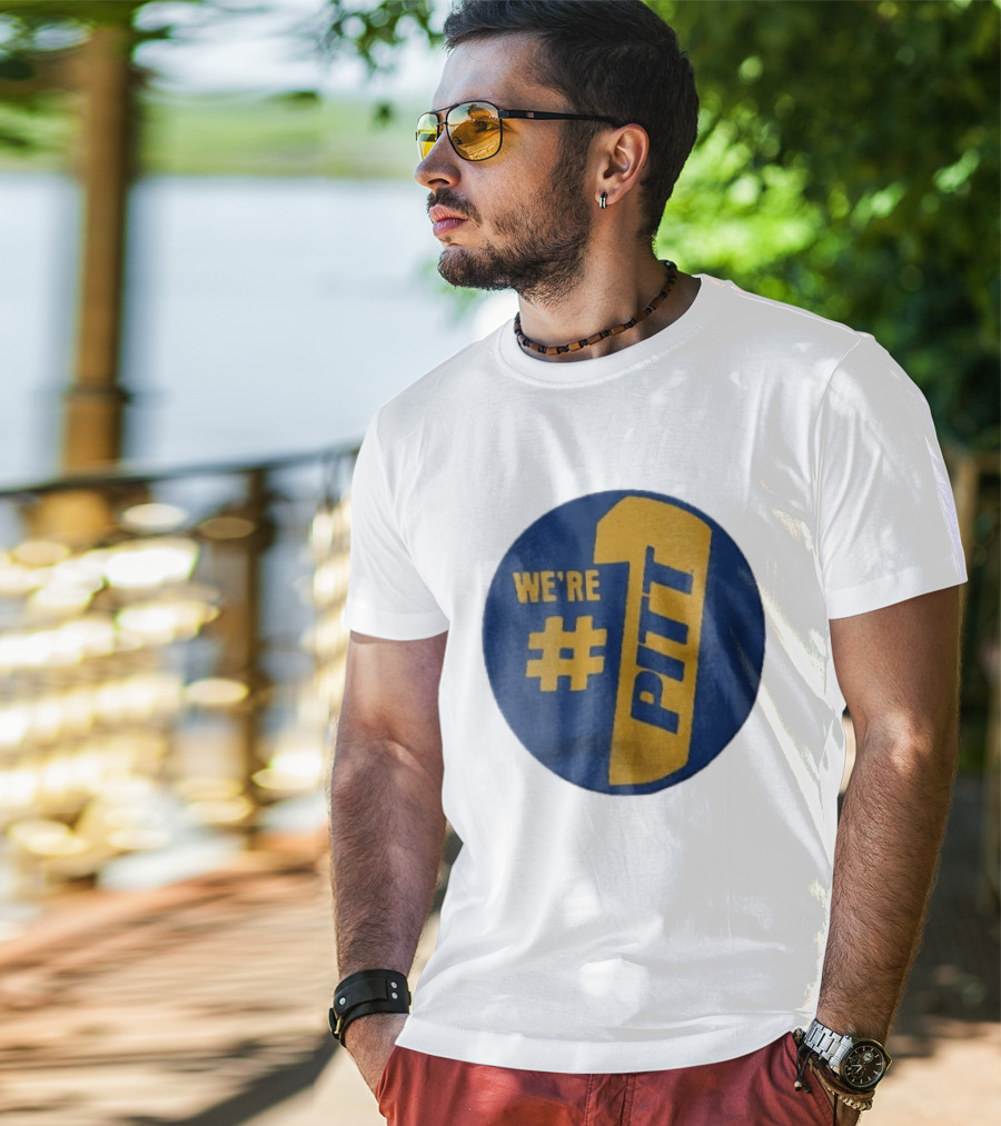 Pittsburgh Panthers Were Number 1 Pitt NCAA Yellow Blue T-Shirt