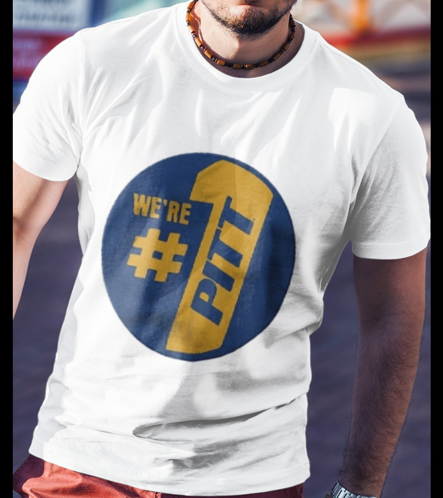 Pittsburgh Panthers Were Number 1 Pitt NCAA Yellow Blue T-Shirt
