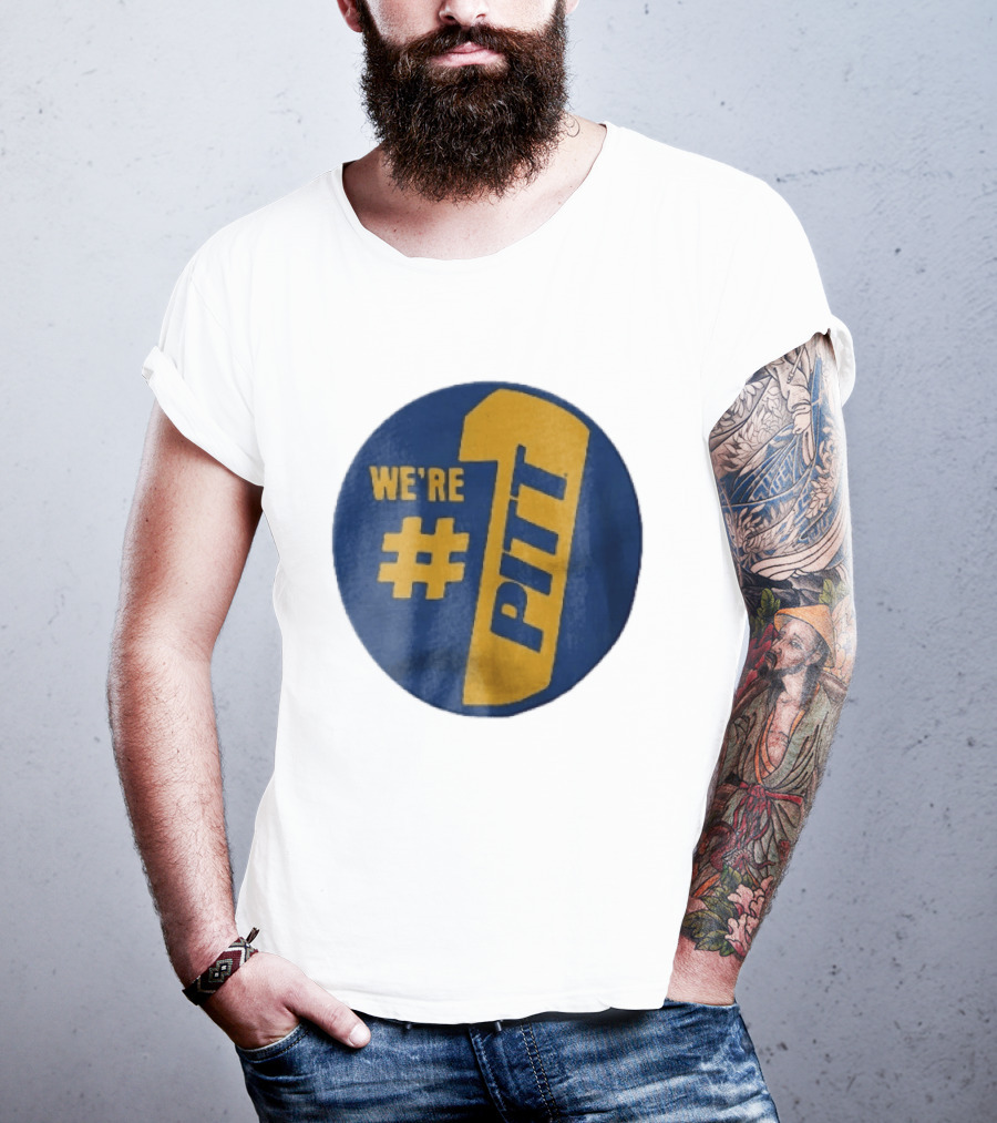 Pittsburgh Panthers Were Number 1 Pitt NCAA Yellow Blue T-Shirt