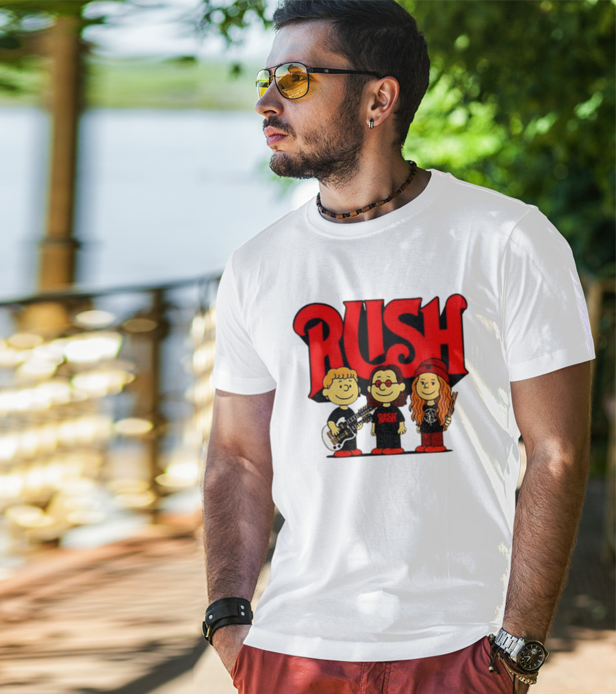 RUSH Band With Anika Nilles Classic Cartoon Characters T-Shirt